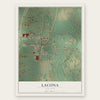Lacona, New York map print, the full design