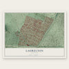 Laurelton, New York map print, the full design