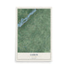 Map of Lisbon, New York, 12 x 18 inch unframed archival matte print