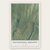 MacDonnell Heights, New York map print, the full design