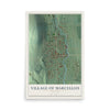 Marcellus, New York map print, 12" x 18" Archival Matte Print mockup