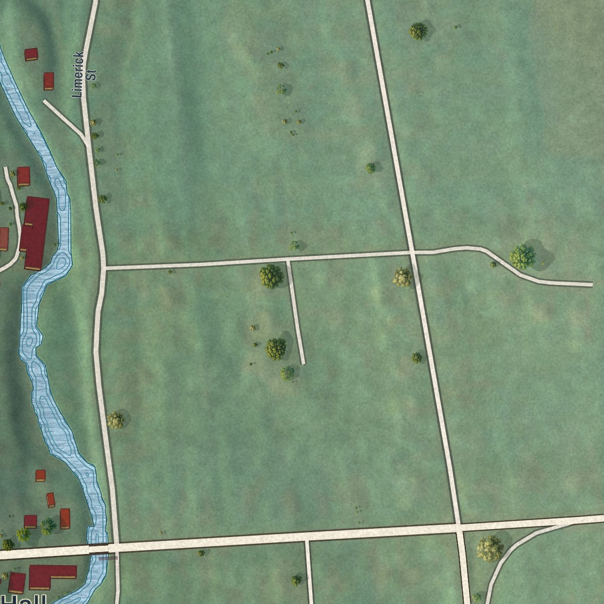 Close-up 2 of the Marcellus, New York map artwork