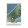 Mattituck, New York map print, 12" x 18" Archival Matte Print mockup