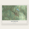 Millbrook, New York map print, the full design