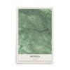 Minden, New York map print, 12" x 18" Archival Matte Print mockup