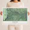 Mohawk, New York map print, 12" x 18" Archival Matte Print mockup