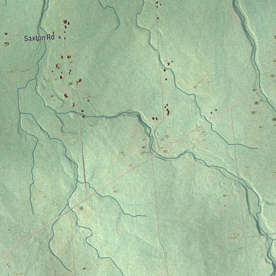Close-up 1 of the Moira, New York map artwork