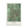Monsey, New York map print, 12" x 18" Archival Matte Print mockup