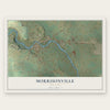 Morrisonville, New York map print, the full design