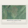 Mountain Lodge Park, New York map print, the full design