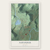 Napanoch, New York map print, the full design