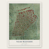 Near Westside, New York map print, the full design