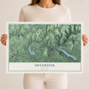 Neversink, New York map print, 12" x 18" Archival Matte Print mockup