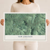New Lebanon, New York map print, 12" x 18" Archival Matte Print mockup