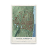 Newburgh, New York map print, 12" x 18" Archival Matte Print mockup