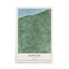Newfane, New York map print, 12" x 18" Archival Matte Print mockup