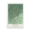 Newstead, New York map print, 12" x 18" Archival Matte Print mockup