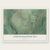 North Ballston Spa, New York map print, the full design
