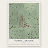 North Lynbrook, New York map print, the full design