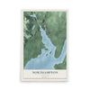 Northampton, New York map print, 12" x 18" Archival Matte Print mockup