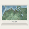 Noyack, New York map print, the full design