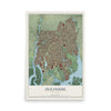Oceanside, New York map print, 12" x 18" Archival Matte Print mockup