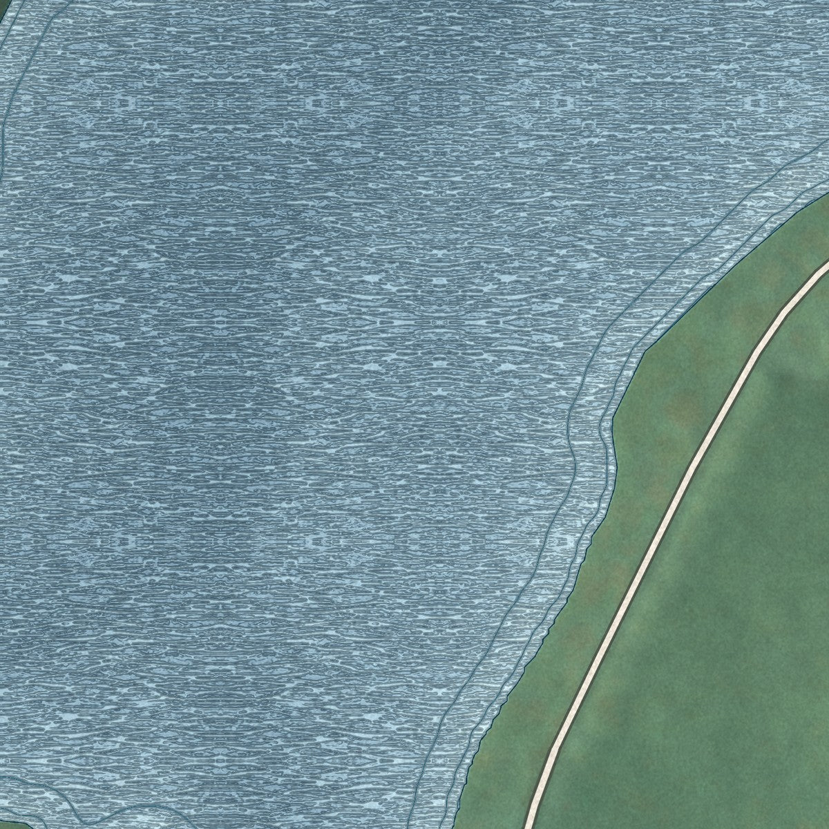Close-up 1 of the Oil Springs Reservation, New York map artwork