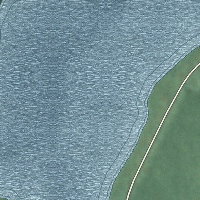 Close-up 1 of the Oil Springs Reservation, New York map artwork