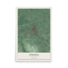 Oneida, New York map print, 12" x 18" Archival Matte Print mockup