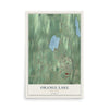 Orange Lake, New York map print, 12" x 18" Archival Matte Print mockup
