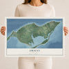 Orient, New York map print, 12" x 18" Archival Matte Print mockup