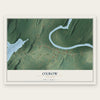 Oxbow, New York map print, the full design