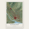 Painted Post, New York map print, the full design