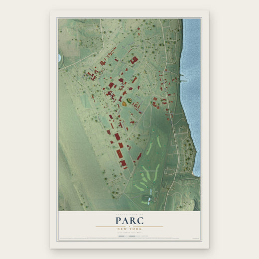 Parc, New York map print, the full design