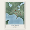 Paul Smiths, New York map print, the full design