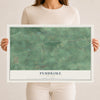 Pembroke, New York map print, 12" x 18" Archival Matte Print mockup