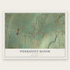 Pierrepont Manor, New York map print, the full design
