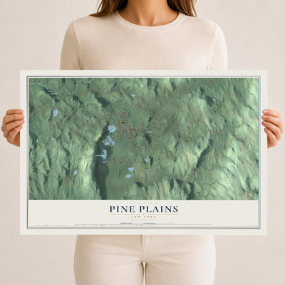 Pine Plains, New York map print, 12" x 18" Archival Matte Print mockup
