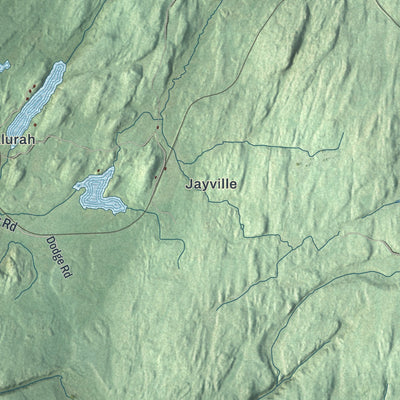 Close-up 2 of the Pitcairn, New York map artwork