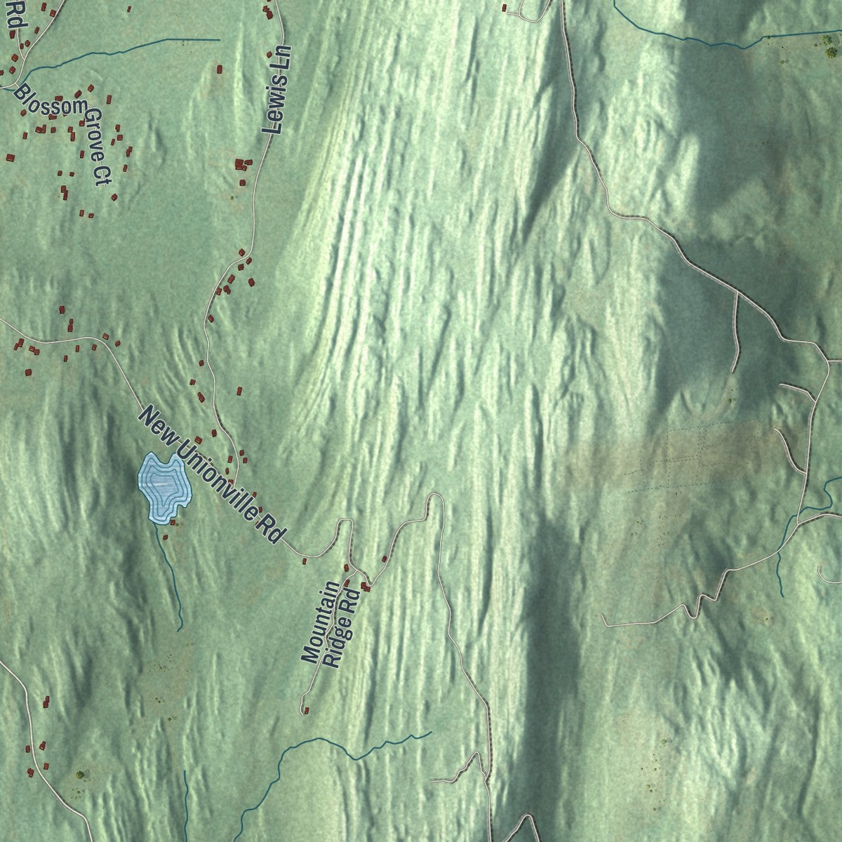 Close-up 1 of the Plattekill, New York map artwork