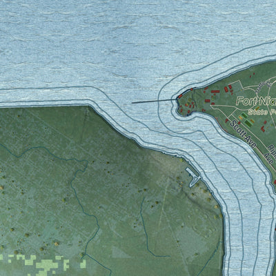 Close-up 1 of the Porter, New York map artwork