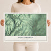 Prattsburgh, New York map print, 12" x 18" Archival Matte Print mockup