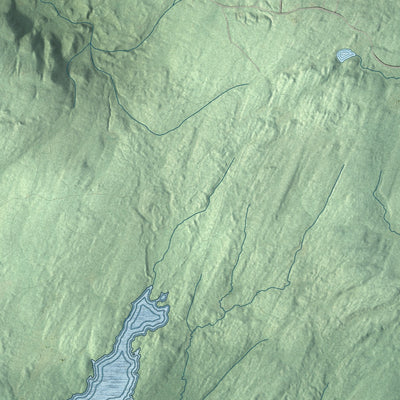 Close-up 2 of the Providence, New York map artwork