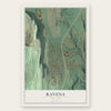 Ravena, New York map print, the full design