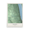 Reading, New York map print, 12" x 18" Archival Matte Print mockup