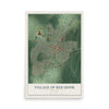 Red Hook, New York map print, 12" x 18" Archival Matte Print mockup