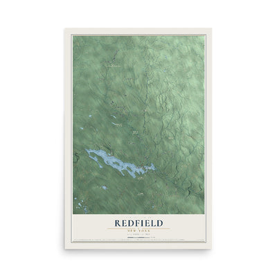 Redfield, New York map print, 12" x 18" Archival Matte Print mockup