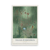 Rhinebeck, New York map print, 12" x 18" Archival Matte Print mockup