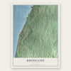 Rhinecliff, New York map print, the full design