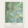 Rock Hill, New York map print, the full design